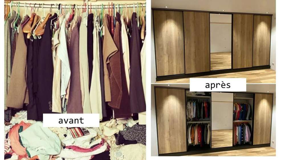 Dressing sur mesure finition bois